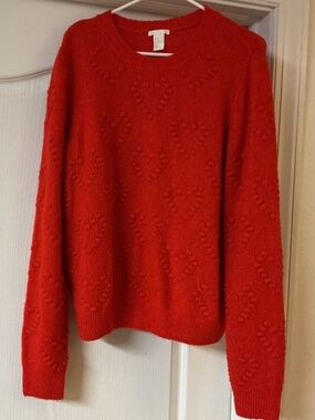 H&M Heart Sweater Used Condition
